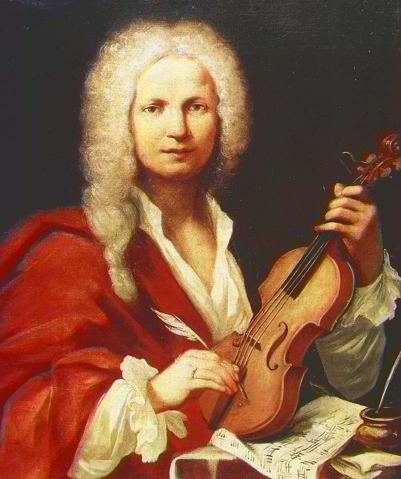 イタリアの作曲家アントニオ・ヴィヴァルディの肖像画。代表作にヴァイオリン協奏曲集《四季》がある。